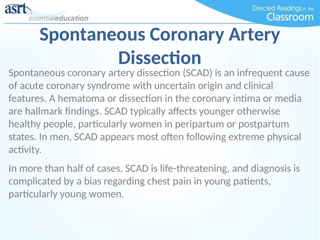 Women and Heart Disease Directed Readings In the - slide 15 of 52
