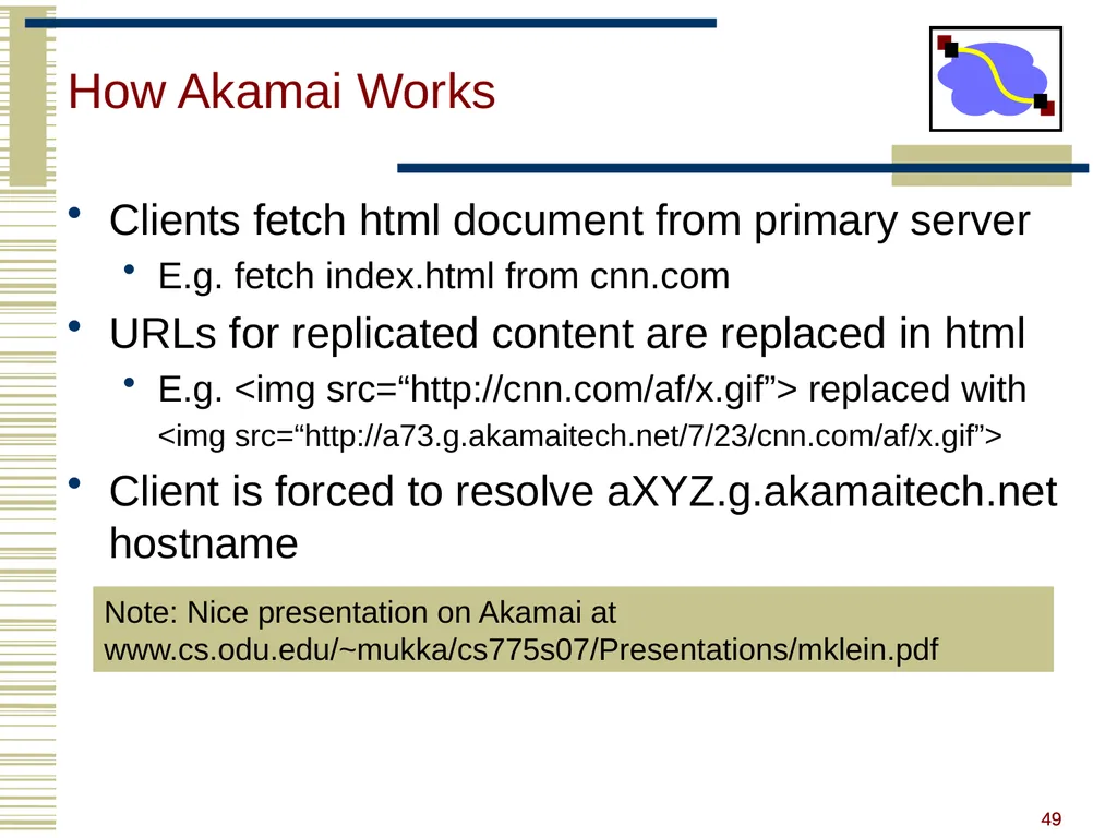 15-440 Distributed Systems Lecture 20 – DNS and - slide 47 of 57