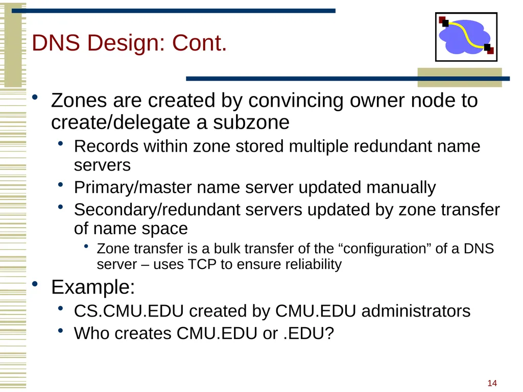 15-440 Distributed Systems Lecture 20 – DNS and - slide 12 of 57