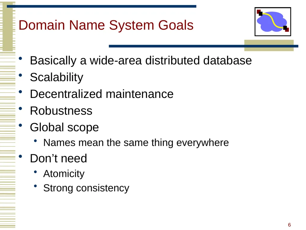 15-440 Distributed Systems Lecture 20 – DNS and - slide 6 of 57