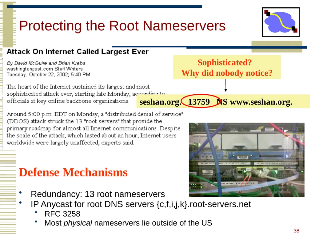 15-440 Distributed Systems Lecture 20 – DNS and - slide 36 of 57