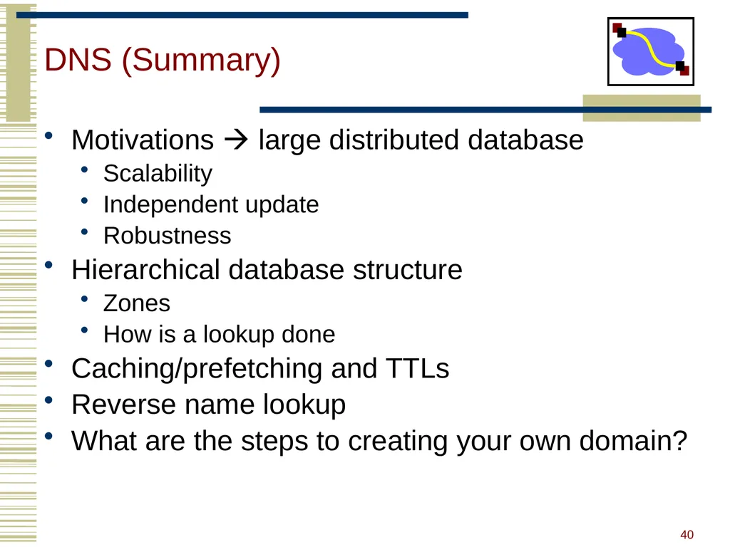 15-440 Distributed Systems Lecture 20 – DNS and - slide 38 of 57