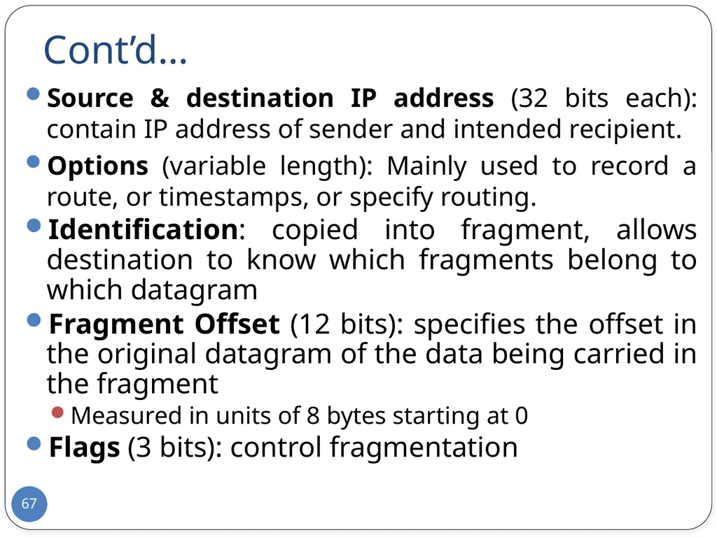 Data Communication and Computer Networks Network - slide 67 of 73