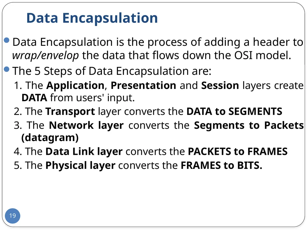 Data Communication and Computer Networks Network - slide 19 of 73