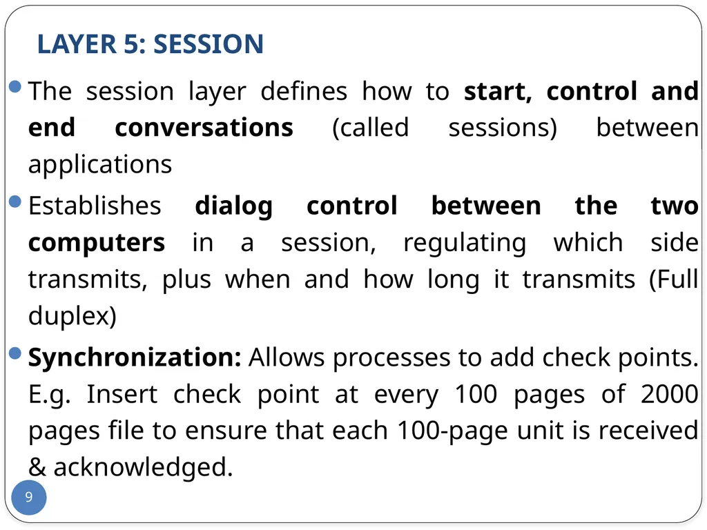 Data Communication and Computer Networks Network - slide 9 of 73