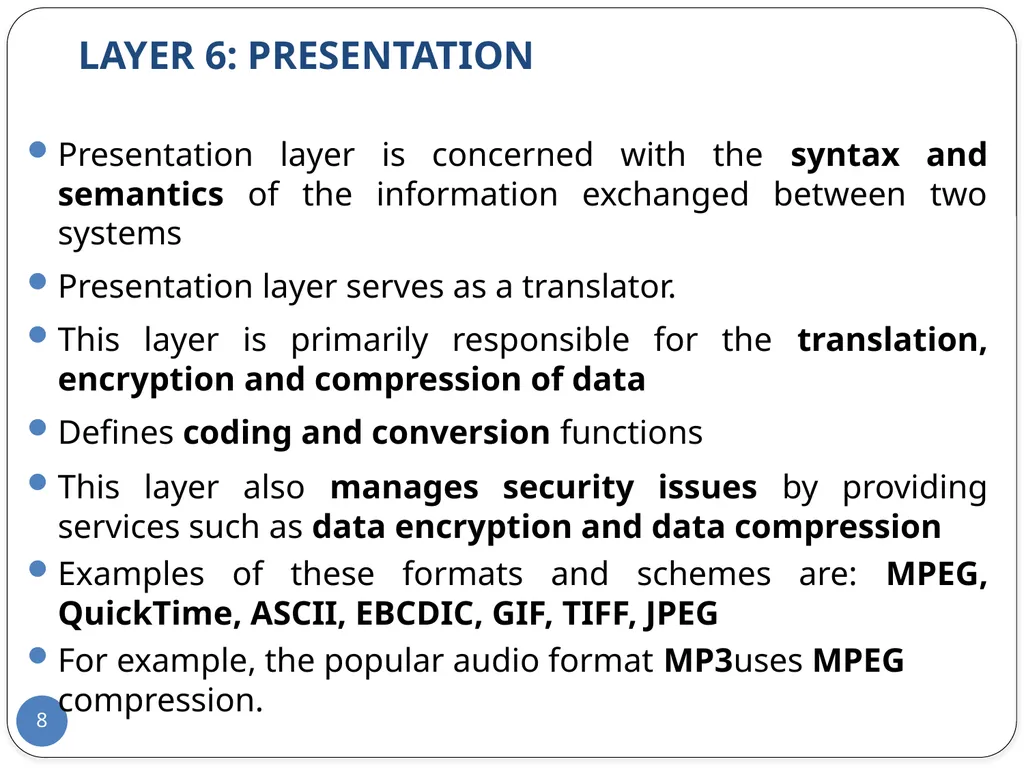 Data Communication and Computer Networks Network - slide 8 of 73