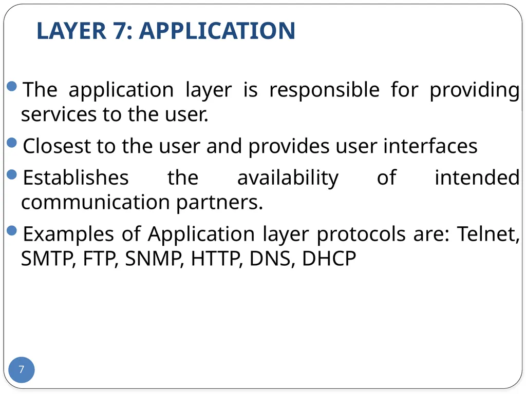 Data Communication and Computer Networks Network - slide 7 of 73