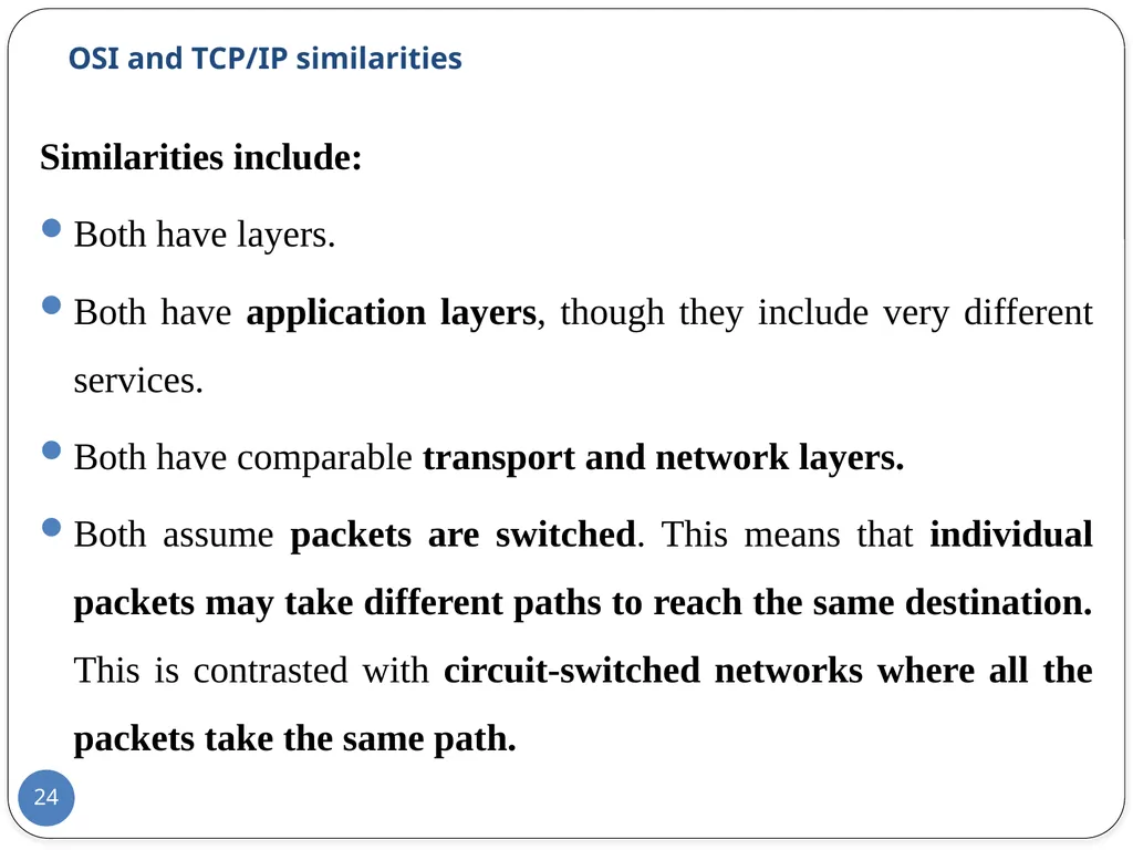 Data Communication and Computer Networks Network - slide 24 of 73