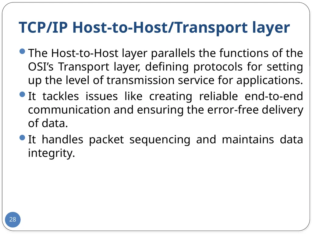 Data Communication and Computer Networks Network - slide 28 of 73