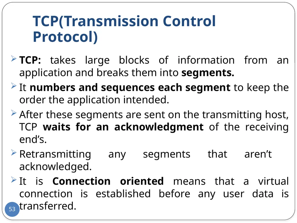Data Communication and Computer Networks Network - slide 53 of 73