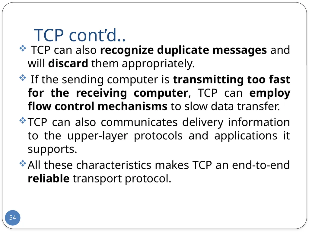 Data Communication and Computer Networks Network - slide 54 of 73