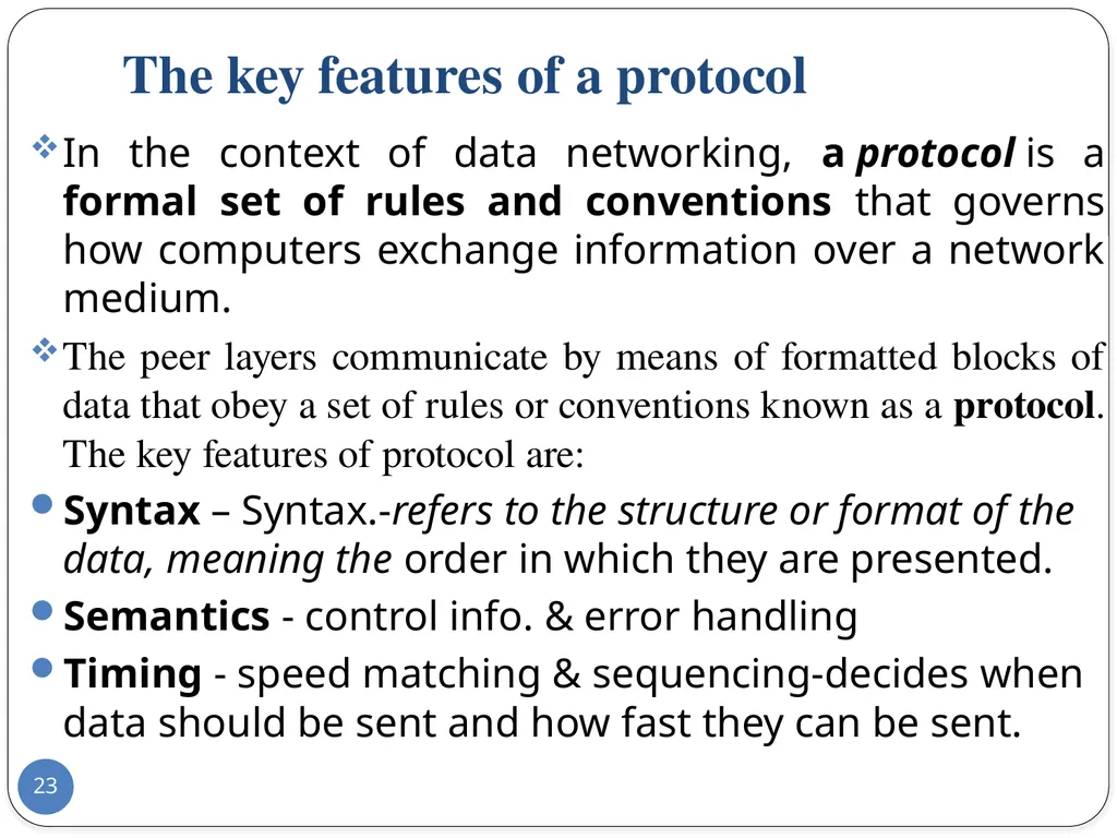 Data Communication and Computer Networks Network - slide 23 of 73