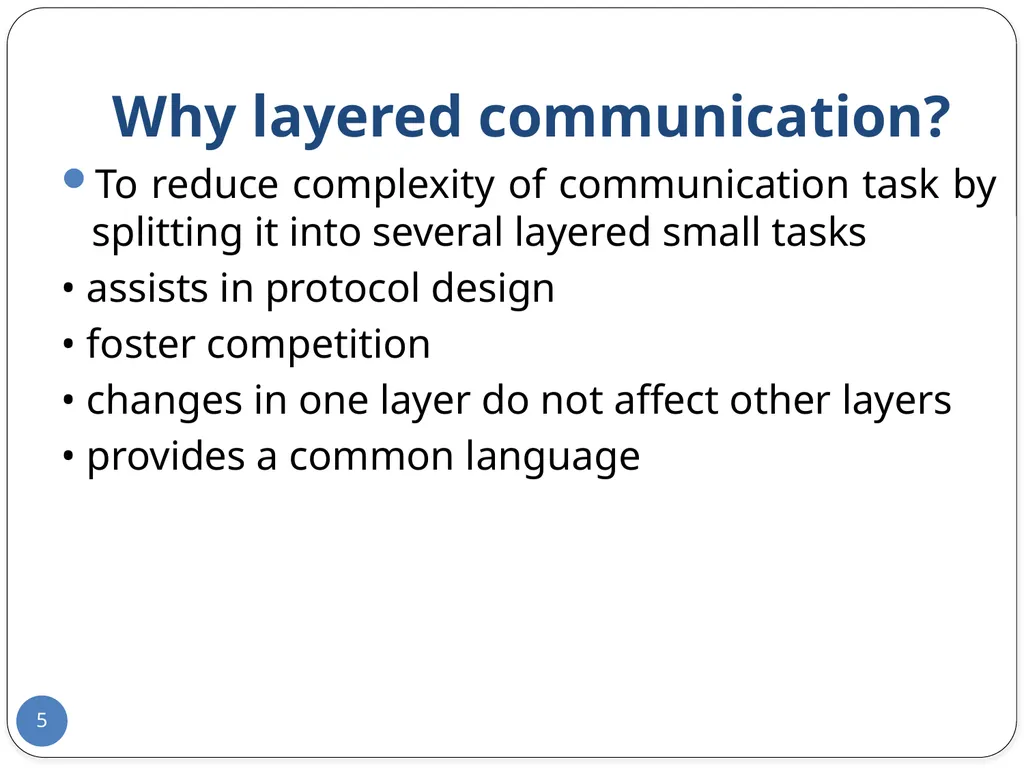 Data Communication and Computer Networks Network - slide 5 of 73