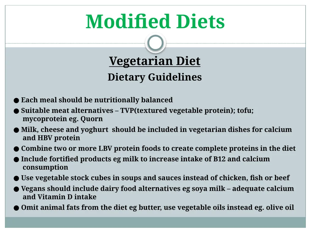 Modified Diets Vegetarian Diet Test Your Knowledge - slide 12 of 17
