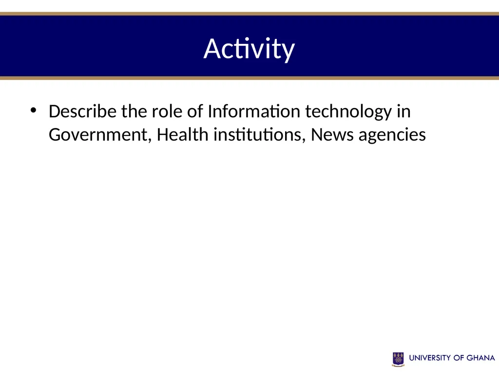 INFS 112 Introduction to information management - slide 20 of 25