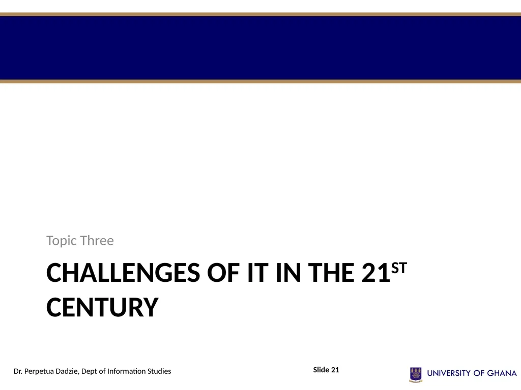 INFS 112 Introduction to information management - slide 21 of 25