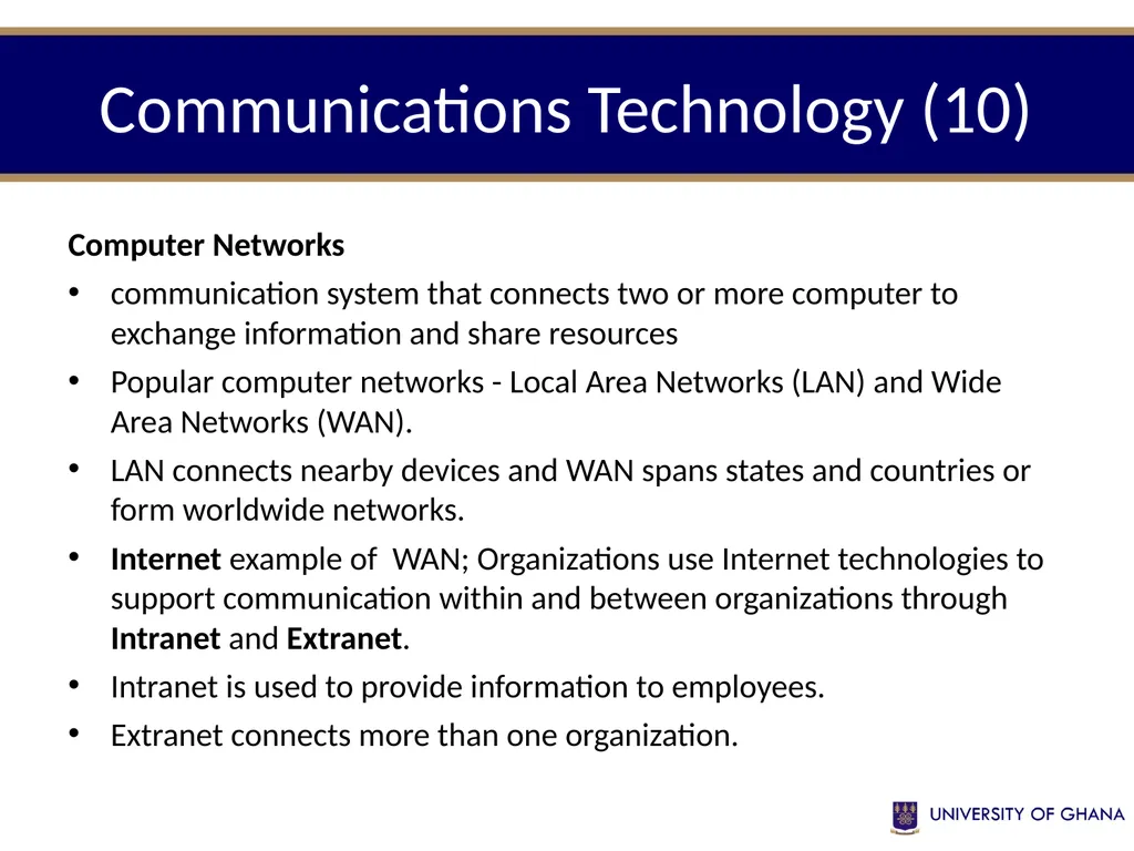 INFS 112 Introduction to information management - slide 10 of 25