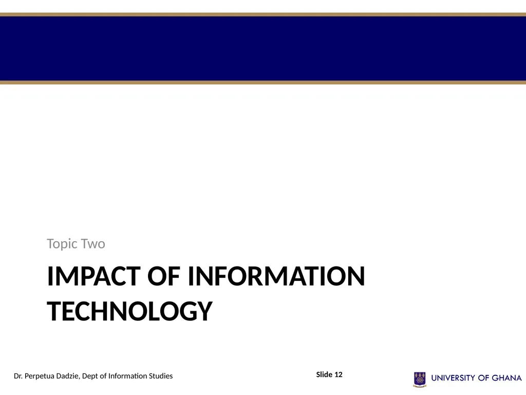 INFS 112 Introduction to information management - slide 12 of 25