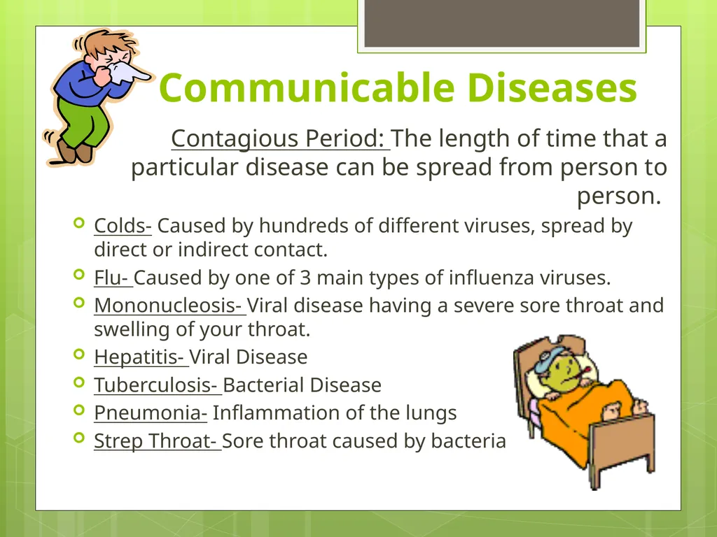 Communicable and Non-Communicable Diseases Let’s - slide 14 of 24