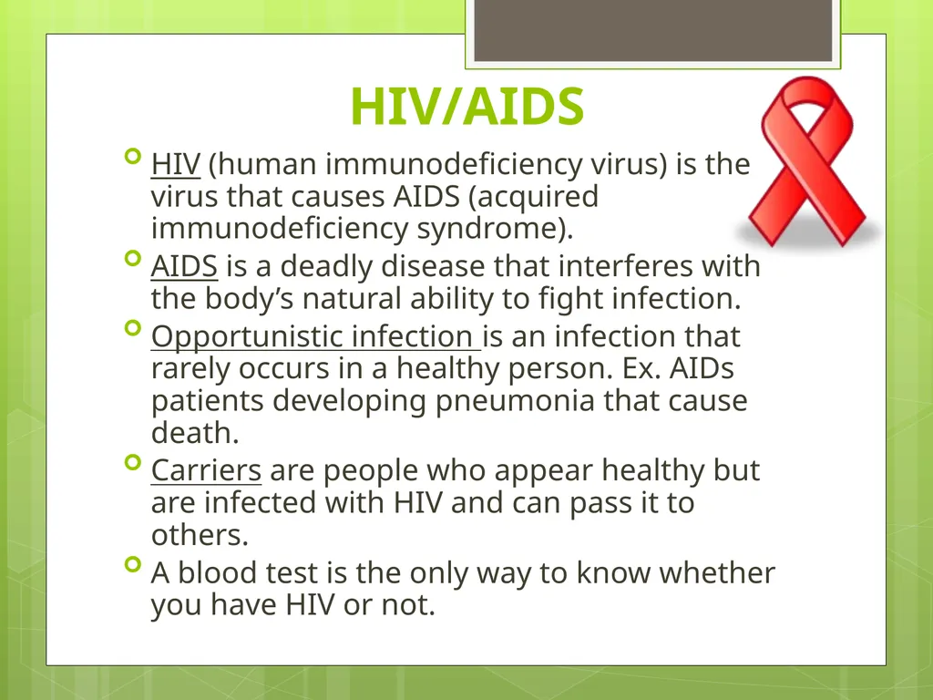 Communicable and Non-Communicable Diseases Let’s - slide 21 of 24
