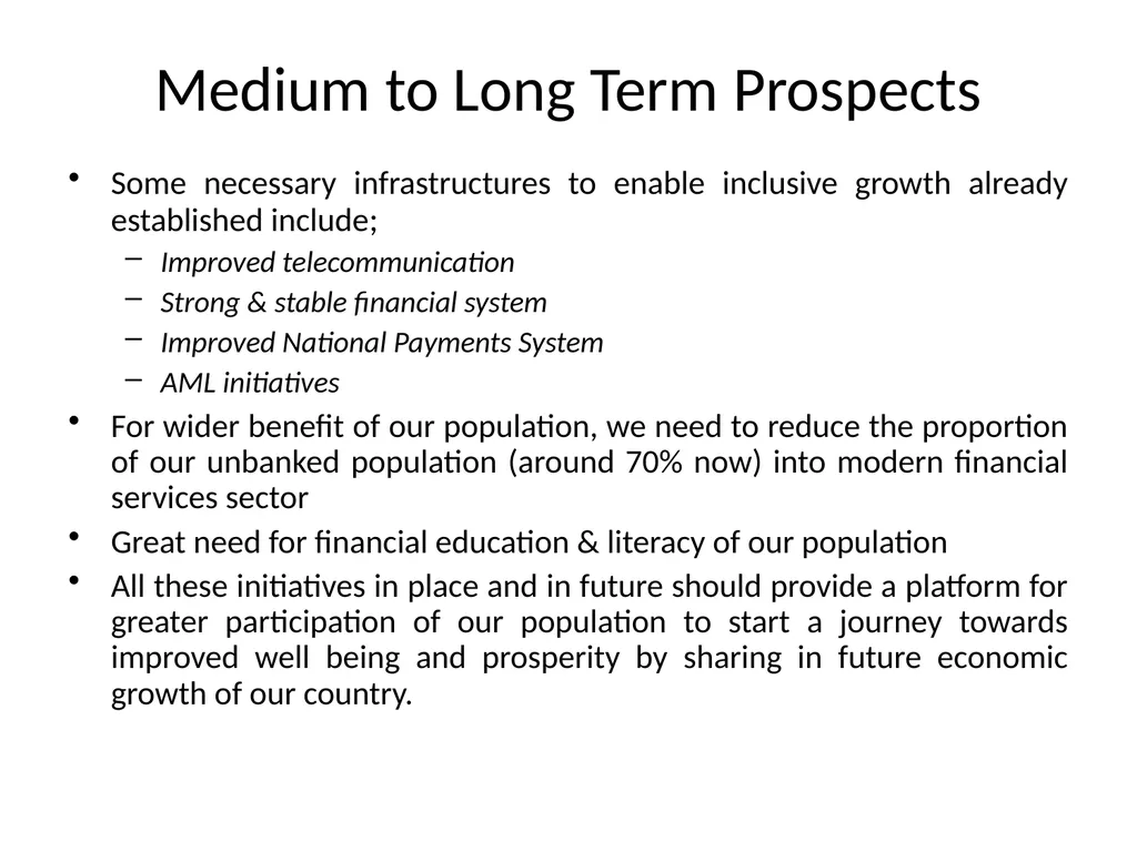MEDIUM TO LONG TERM PROSPECTS & OUTLOOK - slide 19 of 20