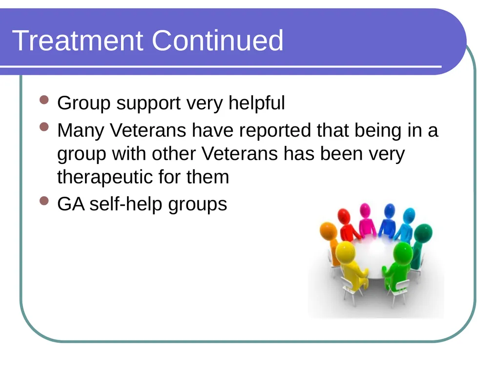 Gambling Disorders Among Veterans Maureen Corbett, - slide 20 of 47
