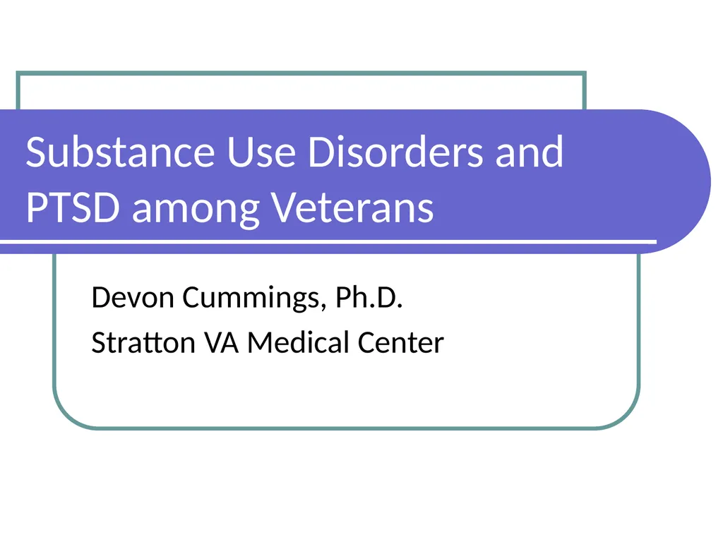 Gambling Disorders Among Veterans Maureen Corbett, - slide 24 of 47