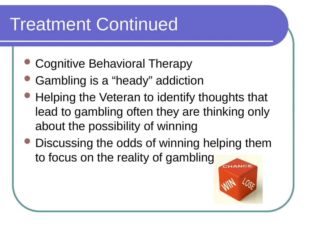 Gambling Disorders Among Veterans Maureen Corbett, - slide 18 of 47