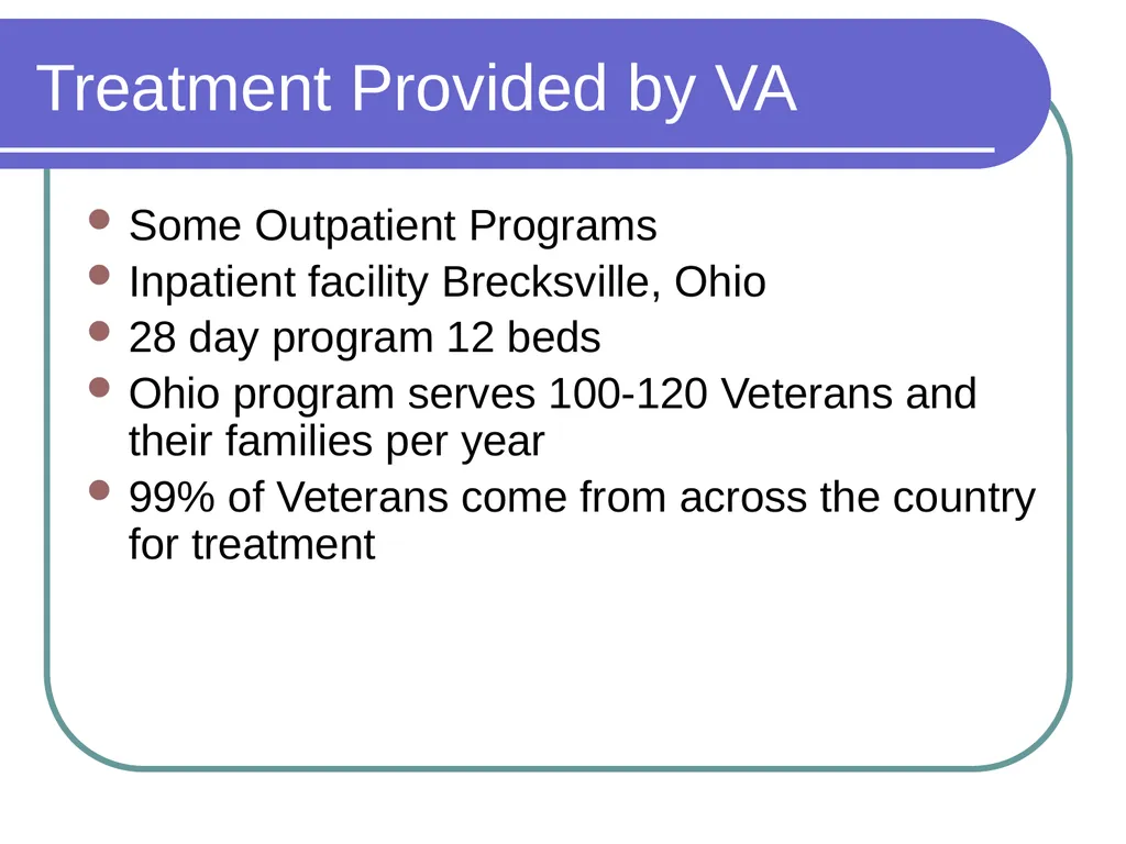 Gambling Disorders Among Veterans Maureen Corbett, - slide 21 of 47