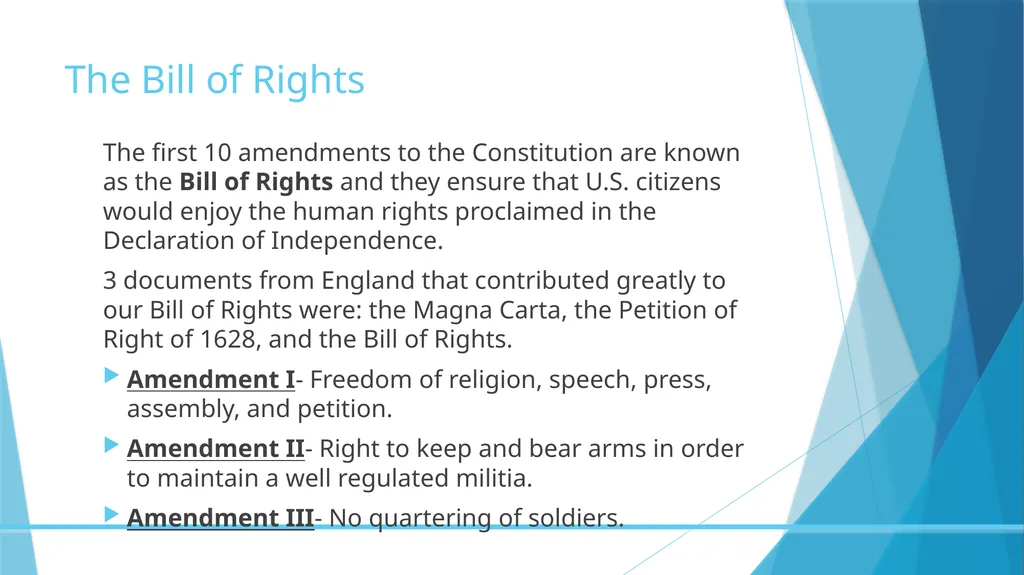 Constitutional Rights Chapter 2 Section 2-1 - slide 8 of 53