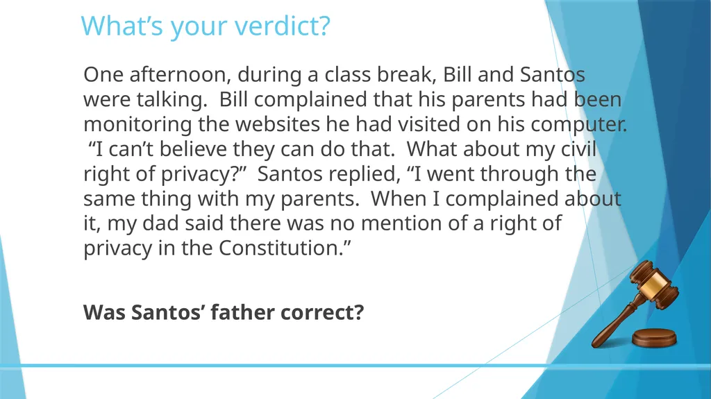 Constitutional Rights Chapter 2 Section 2-1 - slide 11 of 53