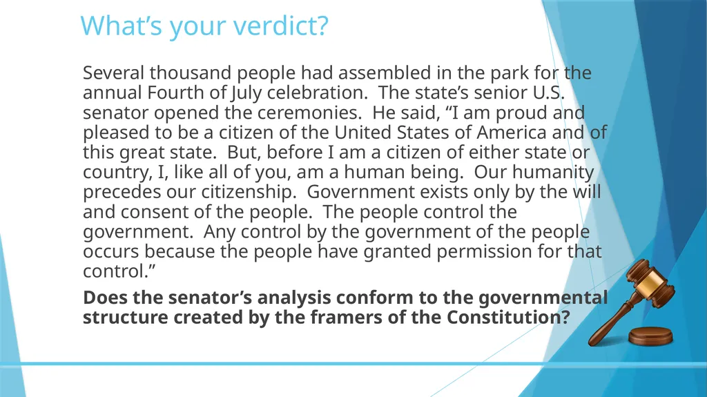 Constitutional Rights Chapter 2 Section 2-1 - slide 30 of 53