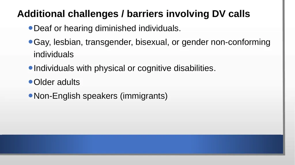 Domestic Violence and Police Response police - slide 11 of 132