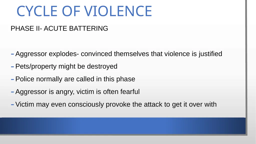 Domestic Violence and Police Response police - slide 21 of 132