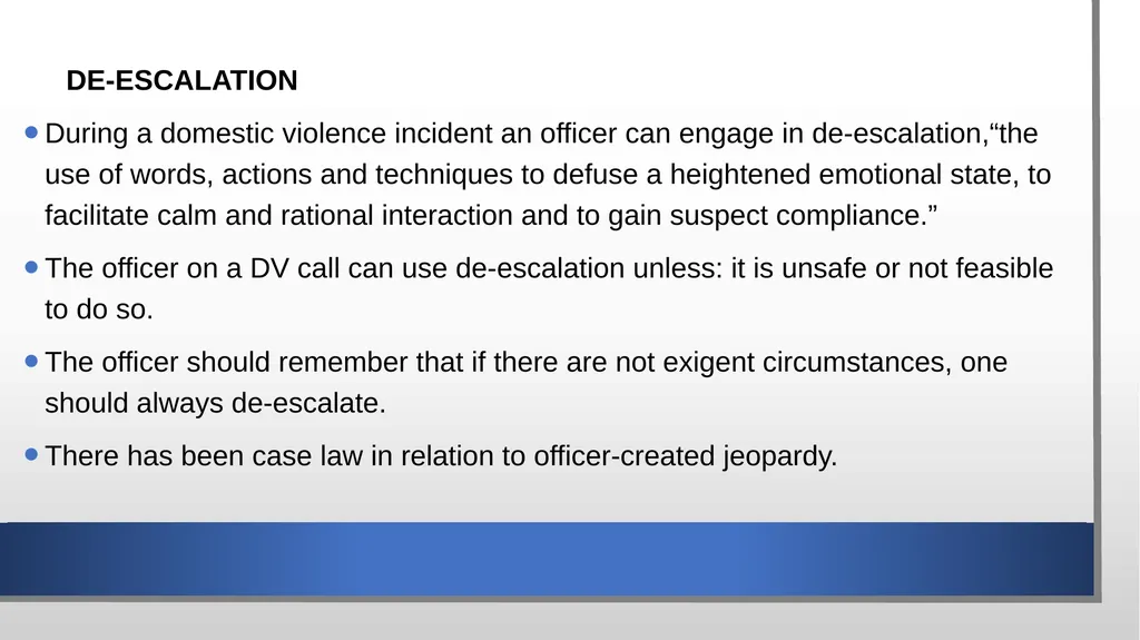 Domestic Violence and Police Response police - slide 49 of 132