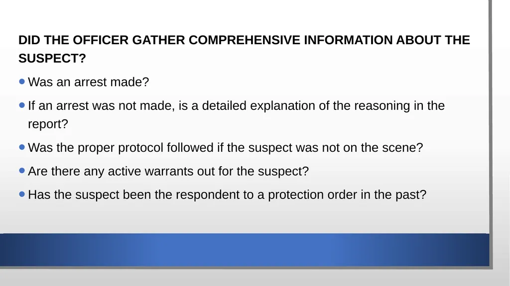 Domestic Violence and Police Response police - slide 96 of 132