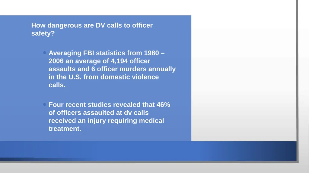 Domestic Violence and Police Response police - slide 30 of 132
