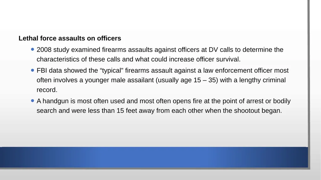 Domestic Violence and Police Response police - slide 32 of 132
