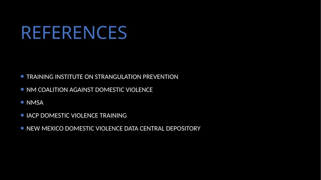 Domestic Violence and Police Response police - slide 132 of 132