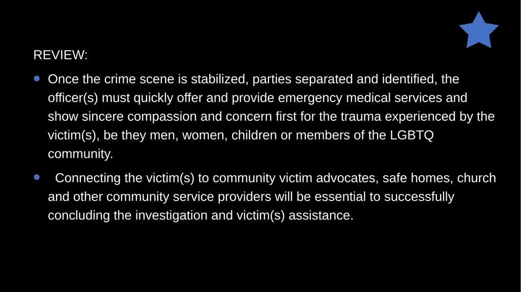 Domestic Violence and Police Response police - slide 129 of 132