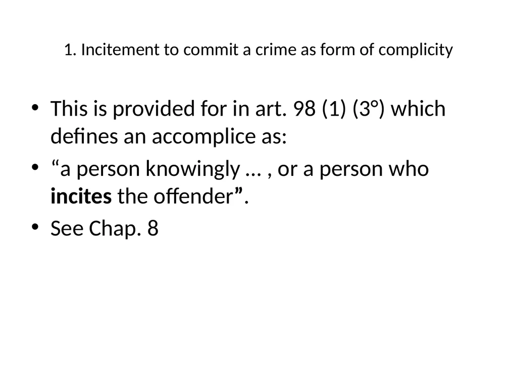 General Criminal Law slides Power Point - slide 148 of 230