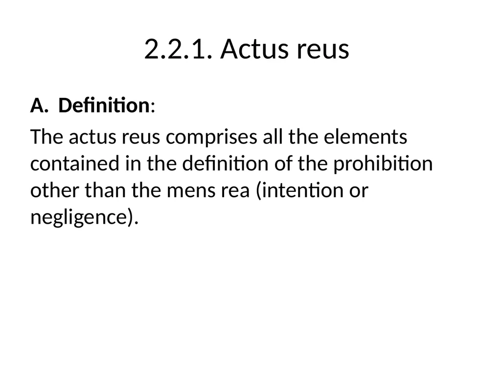 General Criminal Law slides Power Point - slide 30 of 230