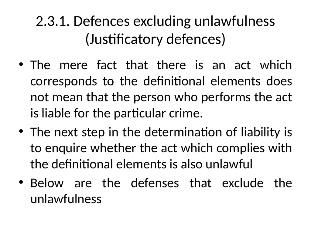 General Criminal Law slides Power Point - slide 66 of 230