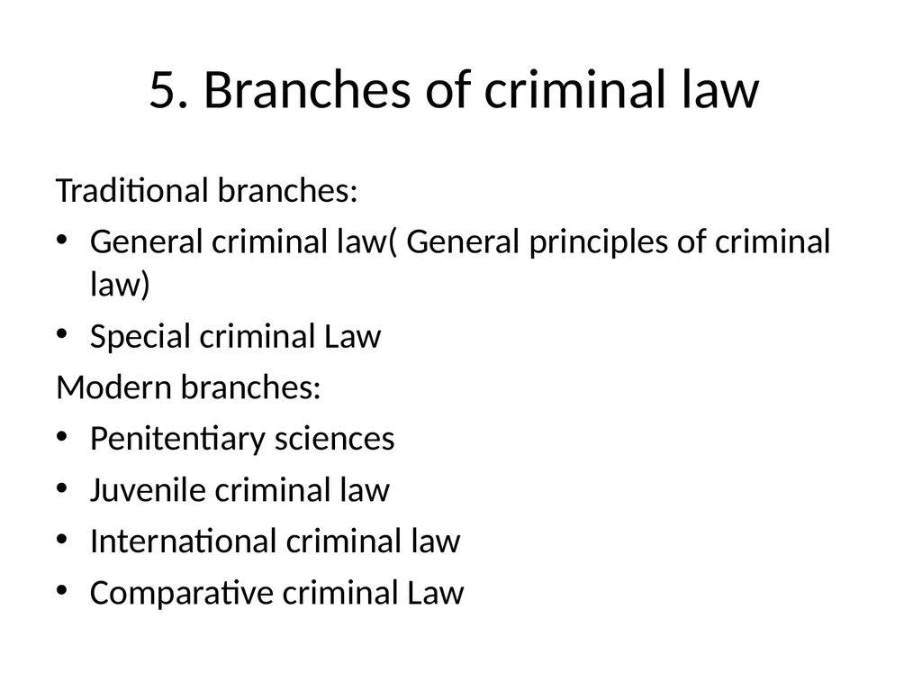 General Criminal Law slides Power Point - slide 6 of 230