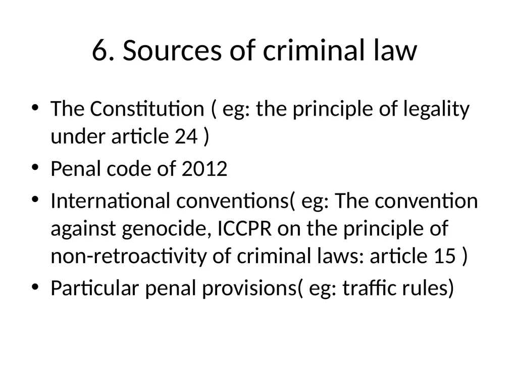 General Criminal Law slides Power Point - slide 7 of 230