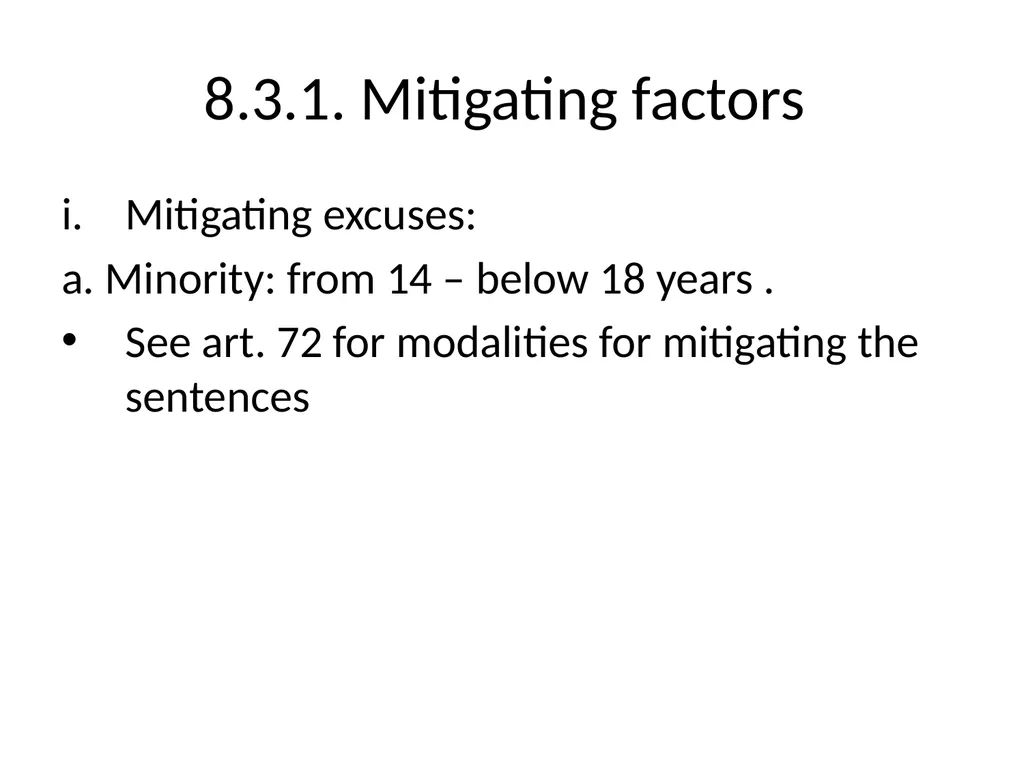 General Criminal Law slides Power Point - slide 177 of 230