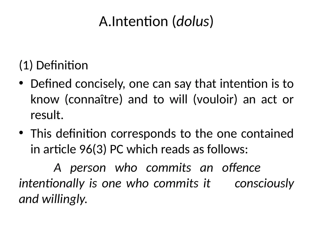 General Criminal Law slides Power Point - slide 45 of 230