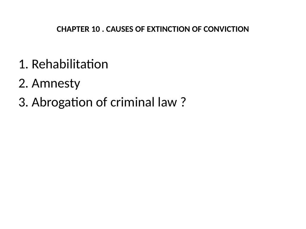 General Criminal Law slides Power Point - slide 222 of 230