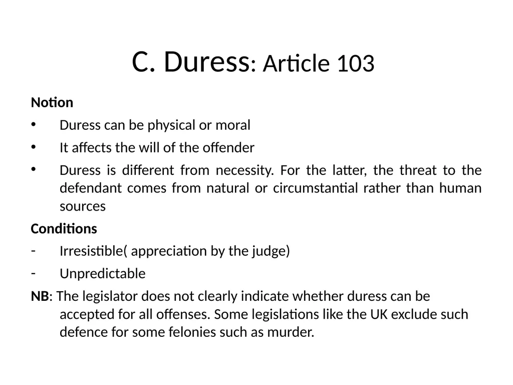 General Criminal Law slides Power Point - slide 84 of 230