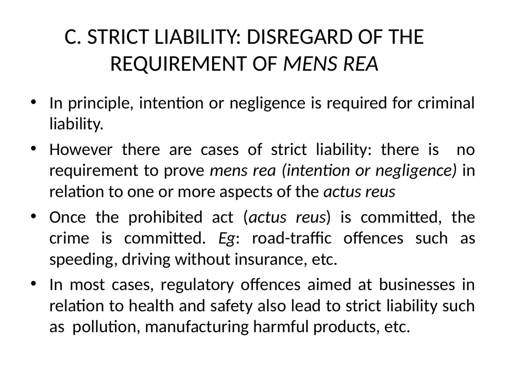 General Criminal Law slides Power Point - slide 62 of 230